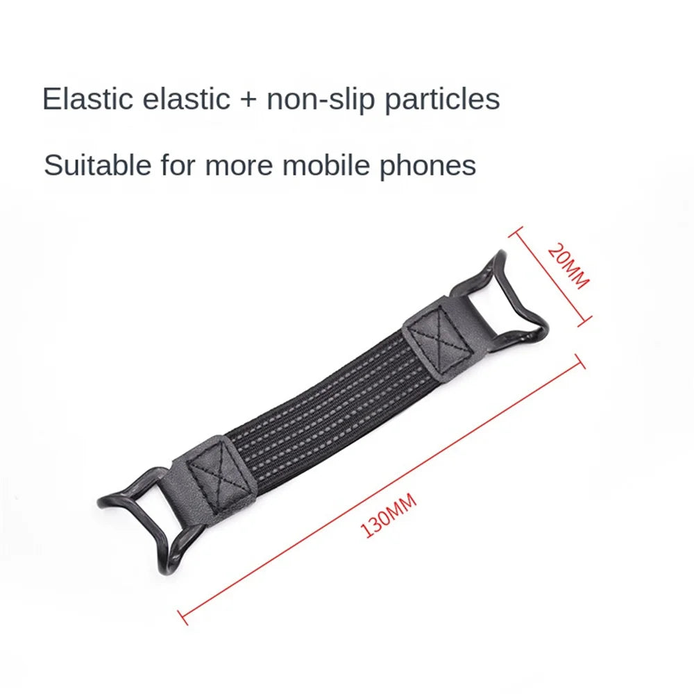 -Handed Operation Hand Strap Holder Security Finger Grip Stretch Protective Leather Belt Gift Pad Tablet E-Reader