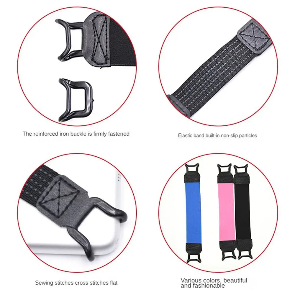 -Handed Operation Hand Strap Holder Security Finger Grip Stretch Protective Leather Belt Gift Pad Tablet E-Reader