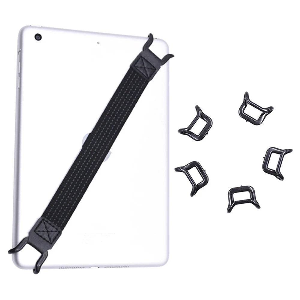 -Handed Operation Hand Strap Holder Security Finger Grip Stretch Protective Leather Belt Gift Pad Tablet E-Reader